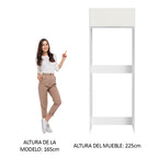 Mueble para Refrigerador 1 Puerta Blanco Stella Madesa