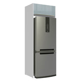 Mueble de Cocina para Refrigerador 1 Puerta Abatible Lux Blanco/Gris