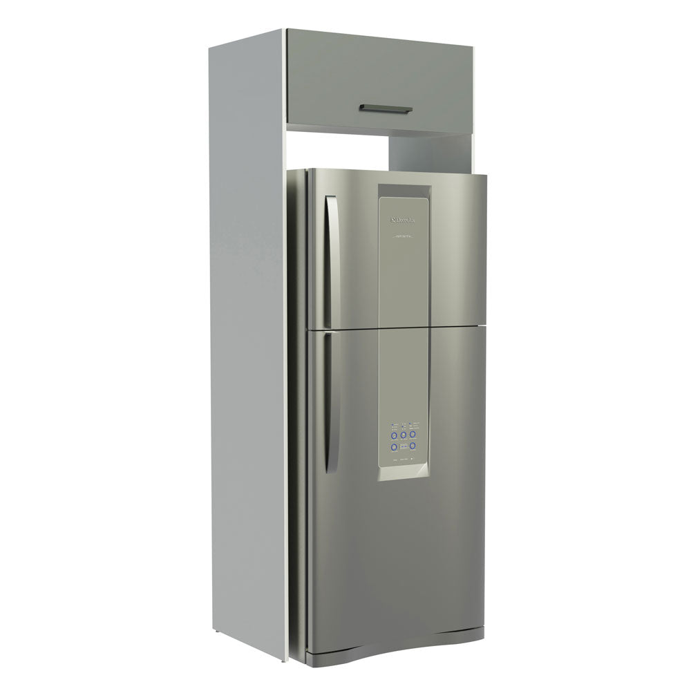 Mueble para Refrigerador 1 Puerta Blanco/Gris Agata Madesa
