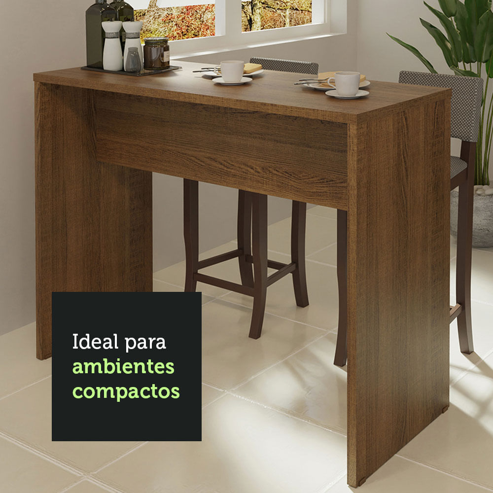 Barra de Cocina 115 cm Lux, Glamy y Agata Marrón