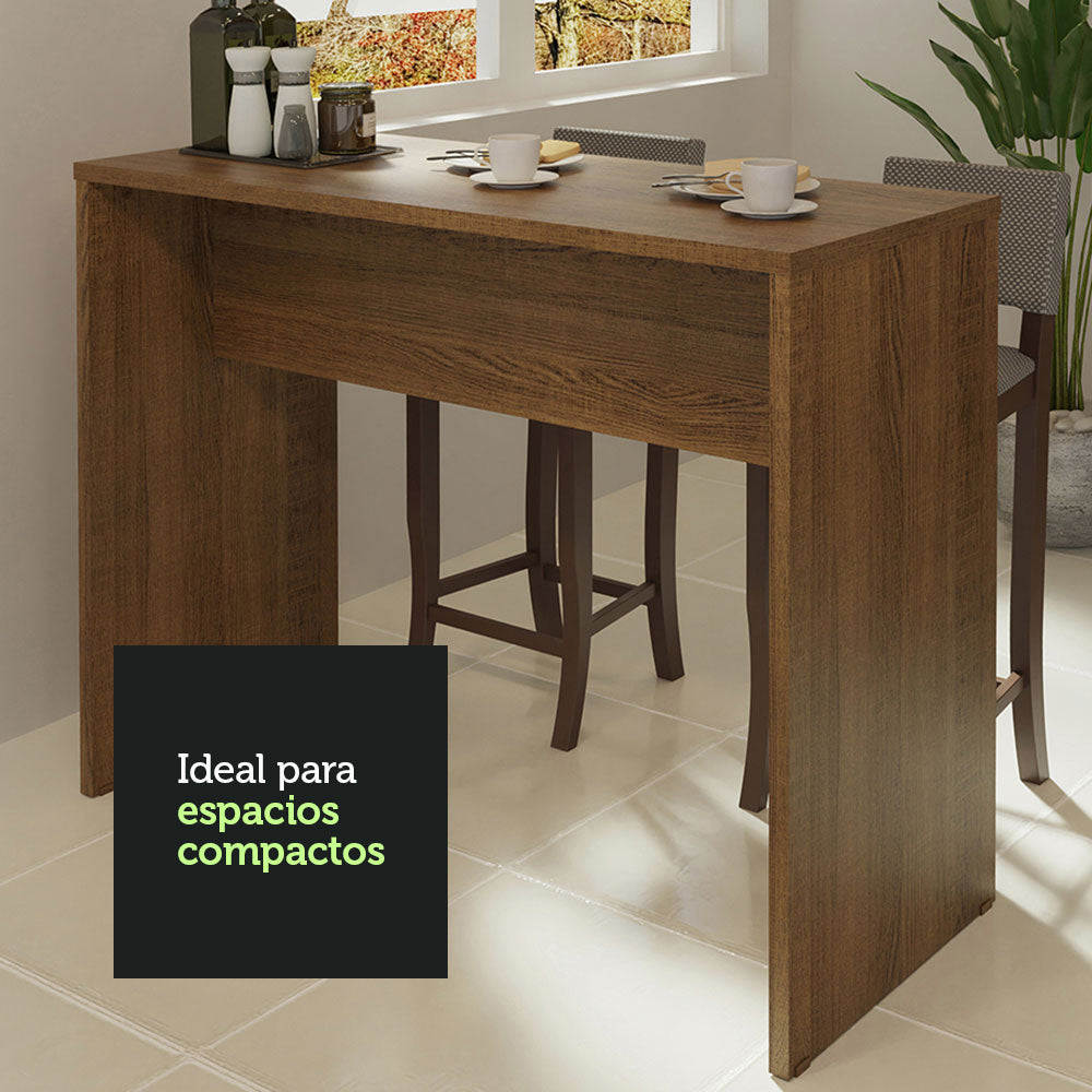 Barra de Cocina 115 cm Marrón Lux, Glamy y Agata Madesa
