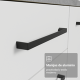 Cocina Integral Esquinera 399cm Blanco Agata 02