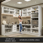 Cocina Integral Esquinera 459 Blanco Agata 01