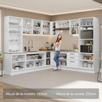 Cocina Integral 549cm Blanco Agata 01