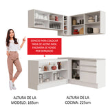 Cocina Integral Esquinera 329cm Blanco Glamy 02