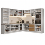 Cocina Integral 549cm Blanco/Marrón Glamy 01