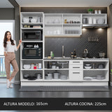 Cocina Integral 270cm Blanco Agata 01