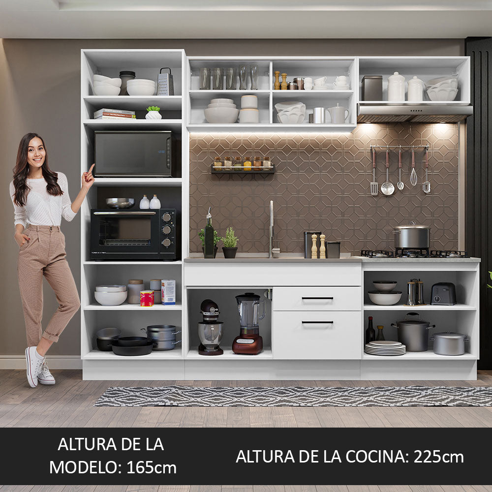 Cocina Integral 270cm Blanco Agata 03
