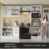 Cocina Integral 270cm Blanco Agata 08