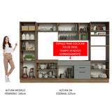 Cocina Integral 330cm Marrón/Gris Agata 02