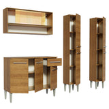 Cocina Compacta 169cm Marrón Emilly Winter 08