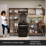 Cocina Integral 229cm Marrón Marrón Emilly 06