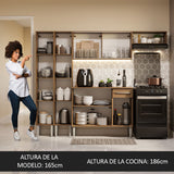 Cocina Integral 229cm Marrón Emilly 08