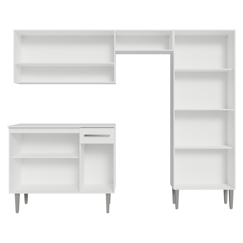 Cocina Compacta 229 cm Emilly Blanco 017