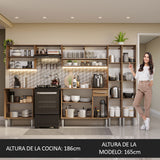 Cocina Integral 293cm Marrón Emilly 03