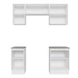 Cocina Compacta 180cm Blanco Glamy 12