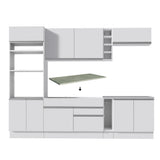 Cocina Integral 290 cm (Con Encimera) Blanco Vicenza 12