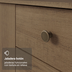 Cocina Compacta 235 cm 10 Puertas 2 Cajones Con Mueble para Horno Marrón Gourmet Madesa 01