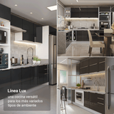 Cocina Integral 120 cm Blanco/Negro Lux Madesa 01