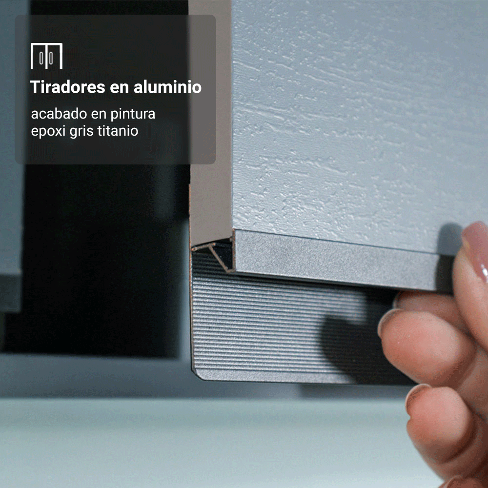 Cocina Integral 300 cm sin Patas Gris Nice 04