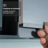 Cocina Integral 300 cm sin Patas Gris Nice 04