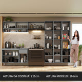 Cocina Integral 320 cm sin Patas Gris Nice 05