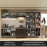 Cocina Integral 320 cm sin Patas Gris Nice 05