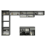 Cocina Integrale 340cm Suspendida Gris Nice Madesa 02
