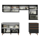 Cocina Integral 250 cm Reims Negro 08