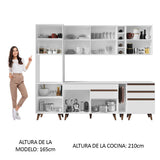 Cocina Integral 260cm Blanco Reims Madesa 05