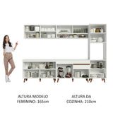 Cocina Integral 300cm Blanco Reims Madesa 02