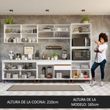 Cocina Integral 310 cm Blanco Reims 01