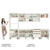 Cocina Integral 320cm Blanco Reims 02