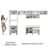 Cocina Integral 330 cm Blanco Reims 01