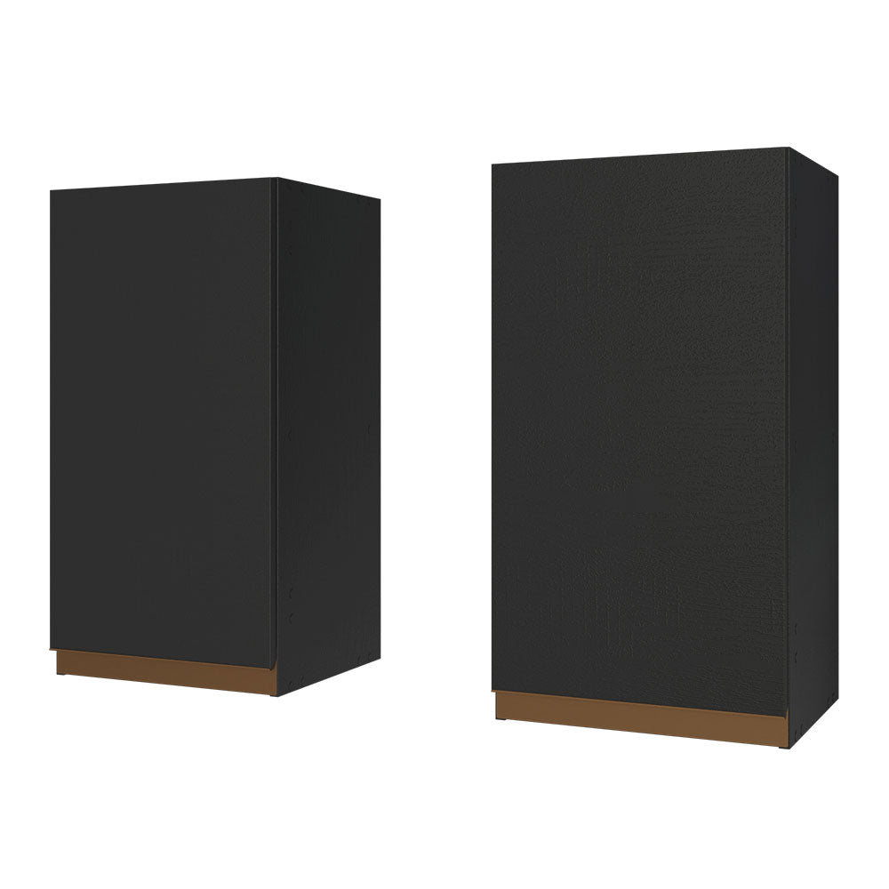 Gabinete Superior 70 cm 2 Puertas Negro Reims Madesa