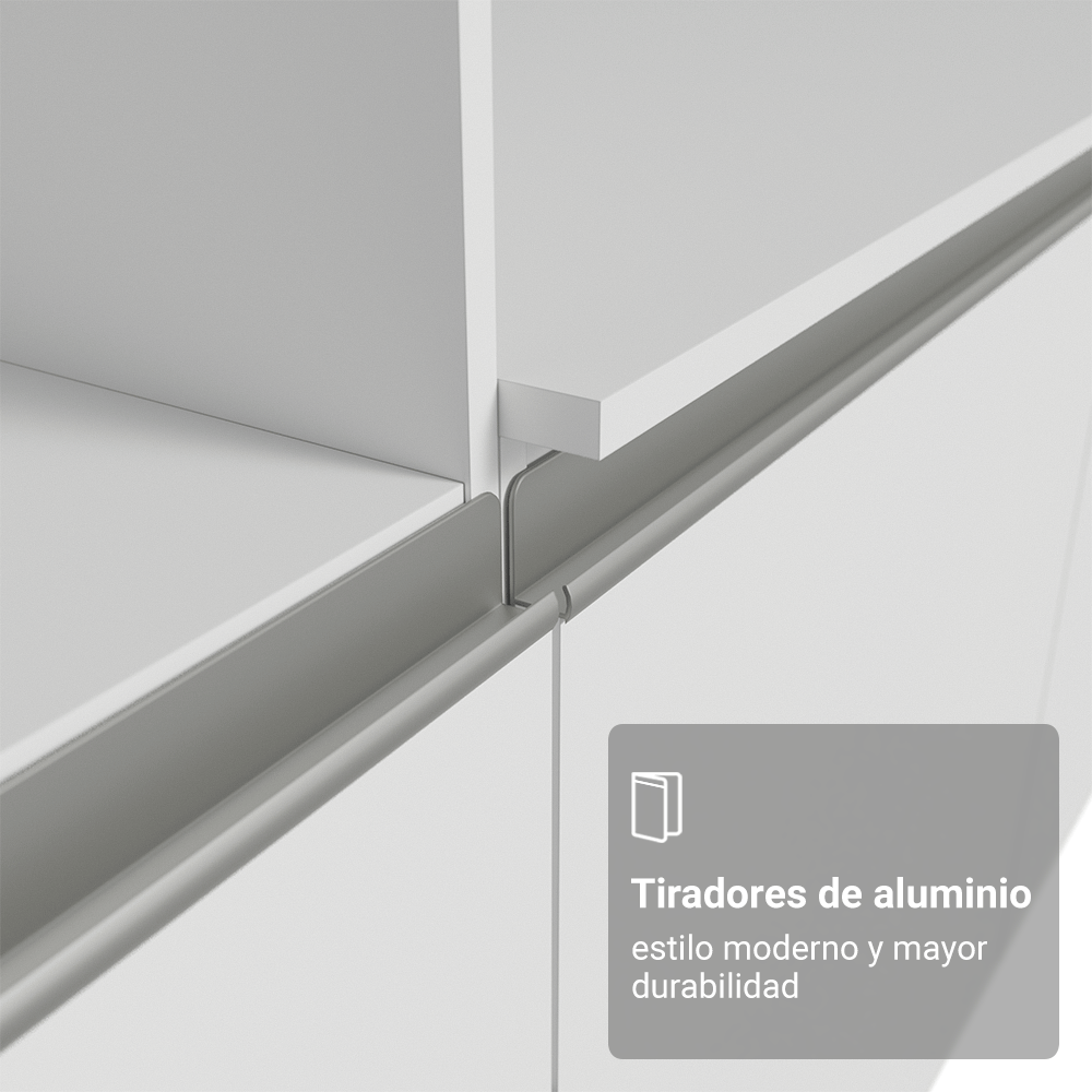 Cocina Compacta 180cm Blanco Diamante 02