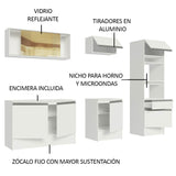 Cocina Integral 240cm Blanco Diamante 06