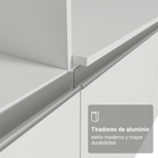 Cocina Integral 260 cm Con Mueble para Horno Blanco Topázio Madesa