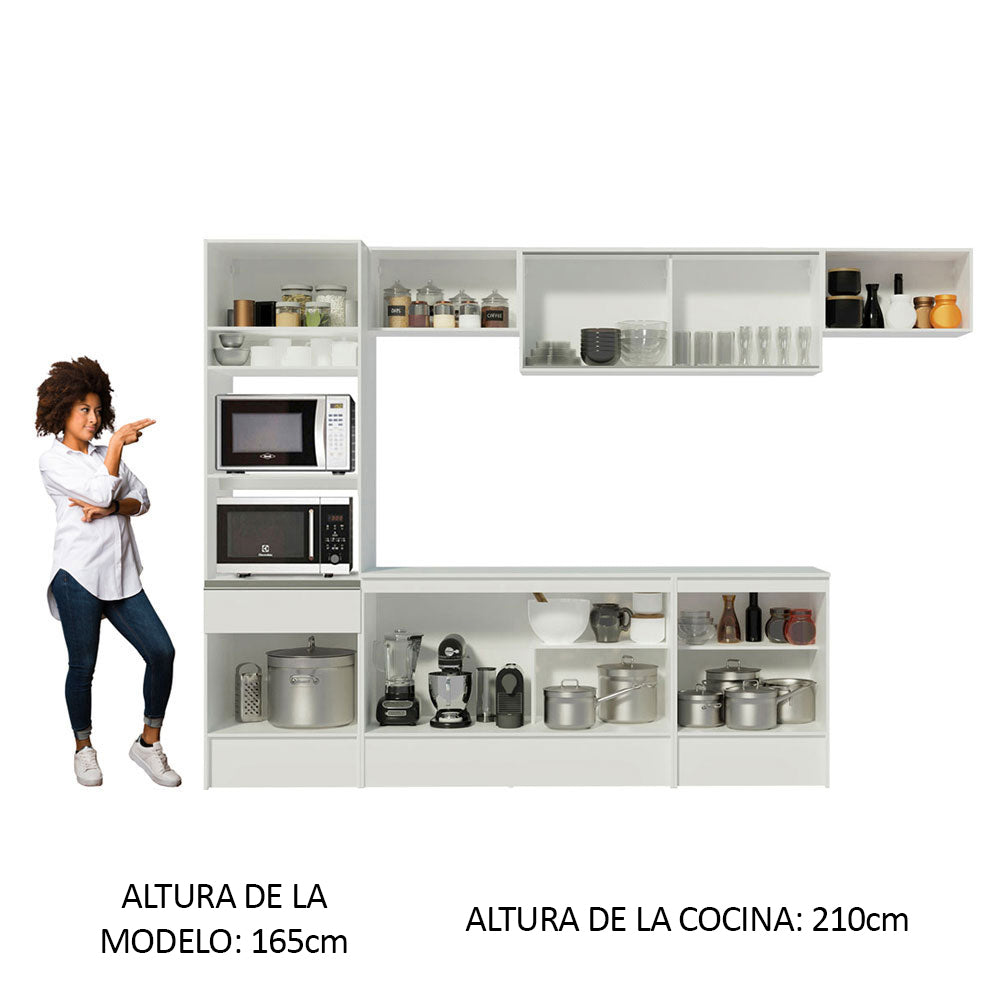 Cocina Integral 300cm Blanco Topazio 01
