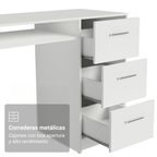Tocador 136 cm 1 Puerta 3 Cajones Blanco Madesa
