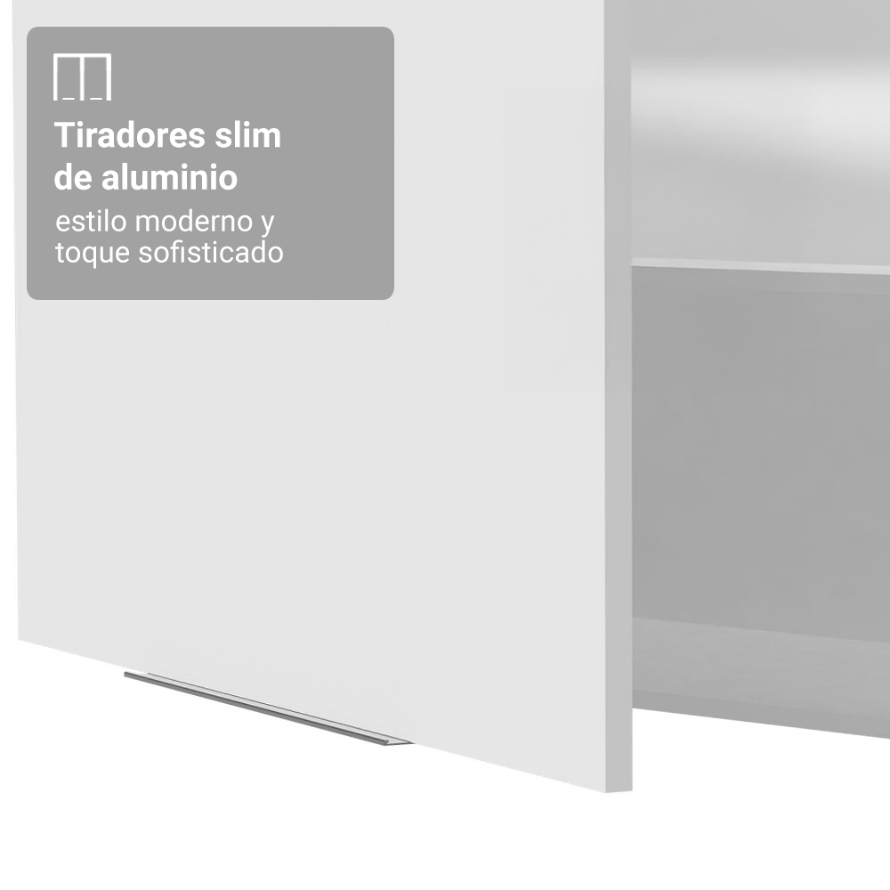Gabinete Superior para Recámara 35 cm 1 Puerta Blanco Neo Madesa