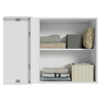 Gabinete Superior Esquinero para Recámara 94 cm 1 Puerta Blanco Neo Madesa