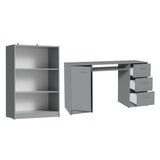 Kit Estante Librero Madesa 6907 y Organizador 9400 Gris