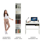 Kit Escritorio y Estante Multiuso Blanco Madesa