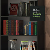 Kit con 2 Estantes Libreros 6908 Negro