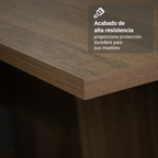 Conjunto de Comedor 4 Sillas Marrón/Crema/Beige Sheila Madesa