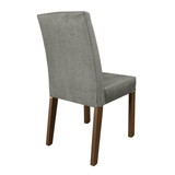 Juego de Comedor con Encimera de Madera 6 Sillas Marrón/Silver Allegro