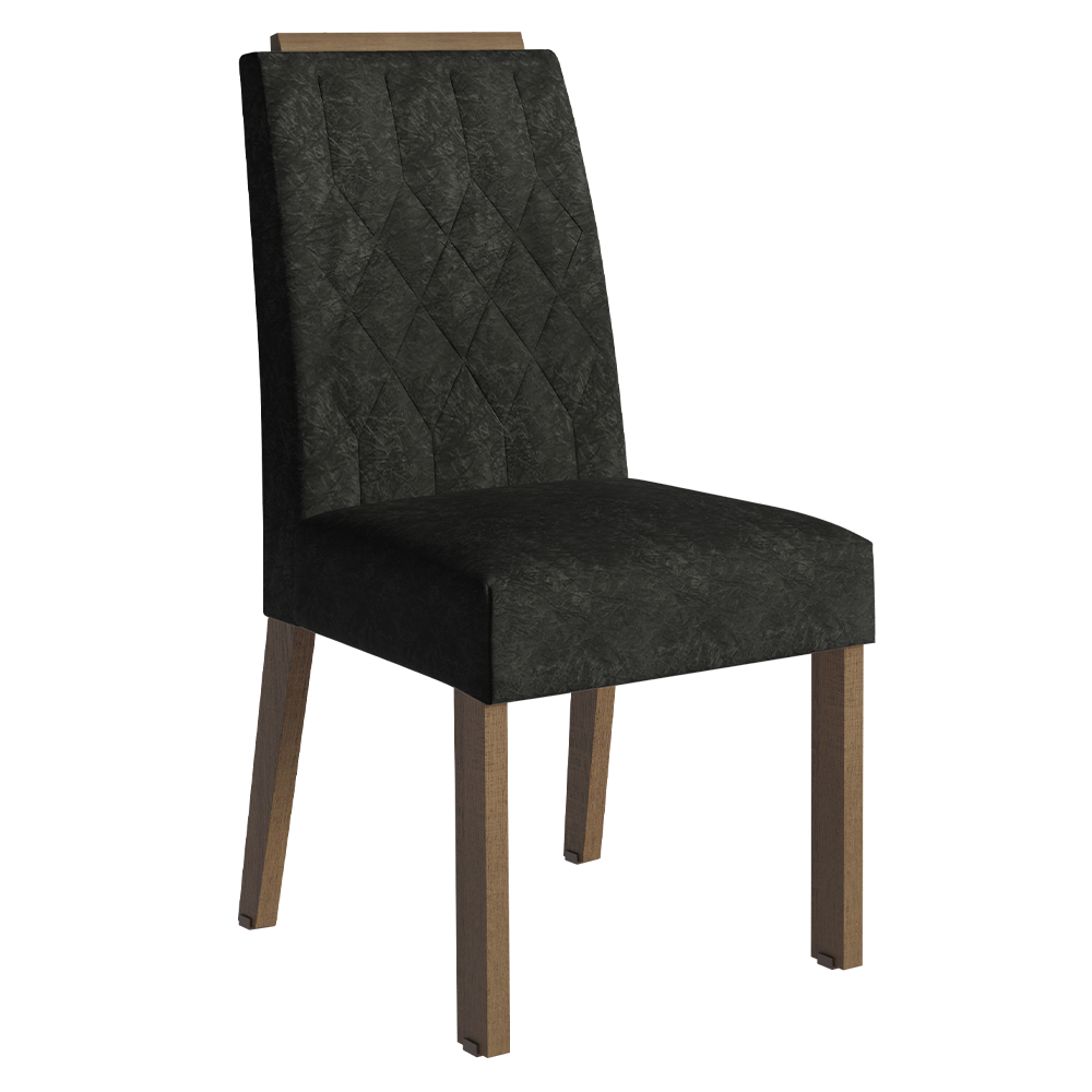 Conjunto de Comedor 6 Sillas Marrón/Oxford Sarlat Madesa