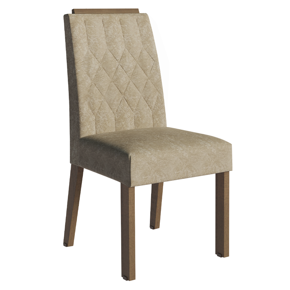 Conjunto de Comedor 6 Sillas Marrón/Gris/Imperial Sarlat Madesa