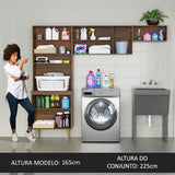 Kit Area de Lavado 235cm Marrón Gourmet